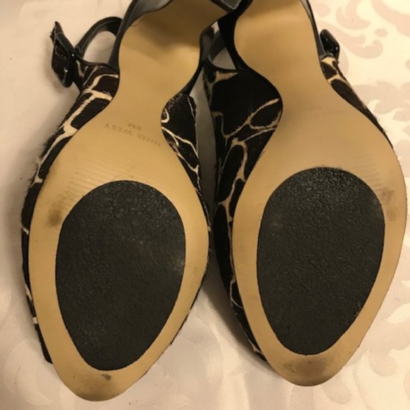 Nine West giraffe print sling backs 6 - Picture 6 of 7